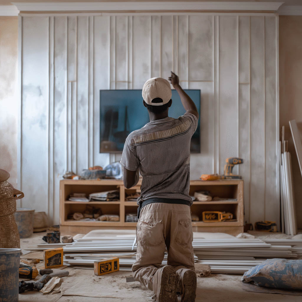 elcancho_Afro_construction_worker_building_a_custom_plasterboar_6b94019b-bc6c-48c3-b3f6-3bf7df64e398