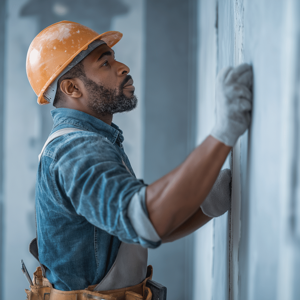 elcancho_Afro_construction_worker_installing_a_plasterboard_par_48db2335-d529-4fbe-a00b-fdd523a6dabc
